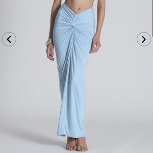 Bayse Blue Maxi Skirt MANHATTAN MAXI SKIRT size Small